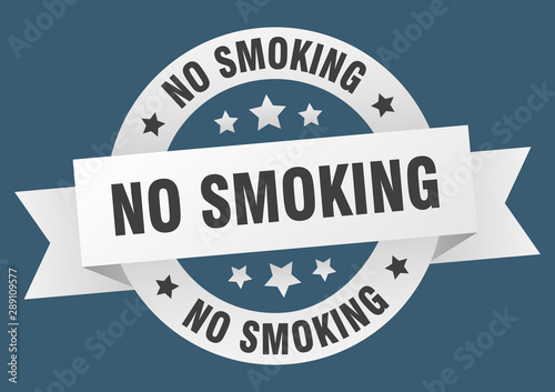 no smoking ribbon. no smoking round white sign. no smoking