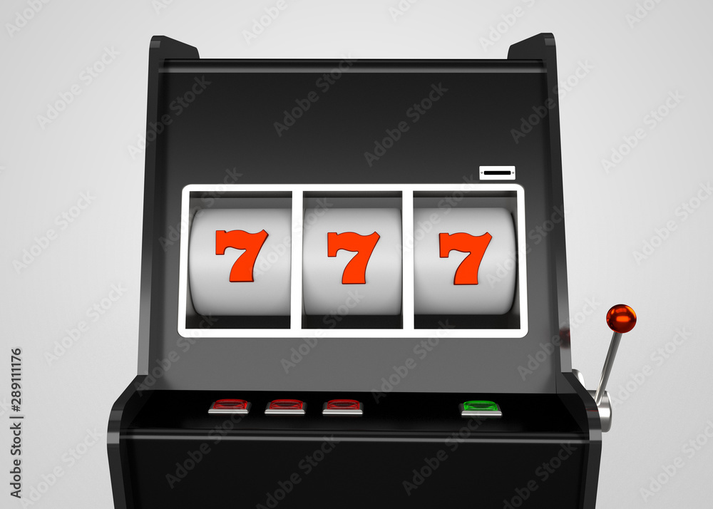 Slot Machine Casino Retro Style 3D Render Slot Machine Casino Retro Style 3D Render