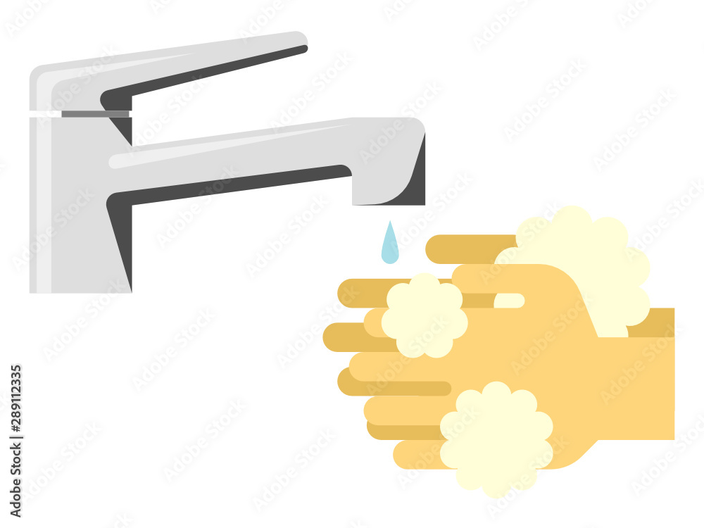 ハンドソープで手を洗うシンプルなイラスト Stock Vector Adobe Stock ハンドソープで手を洗うシンプルなイラスト Stock Vector Adobe Stock