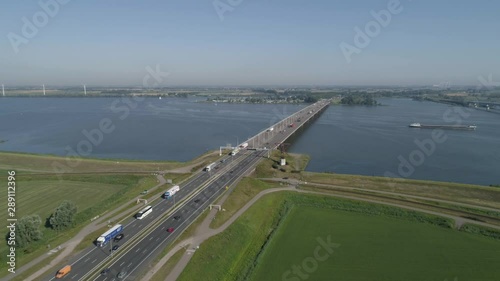 MOERDIJK, THE NETHERLANDS Moerdijkbrug over Hollands Diep photo