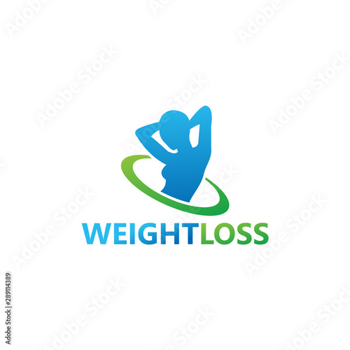 Weight Loss Logo Template Design