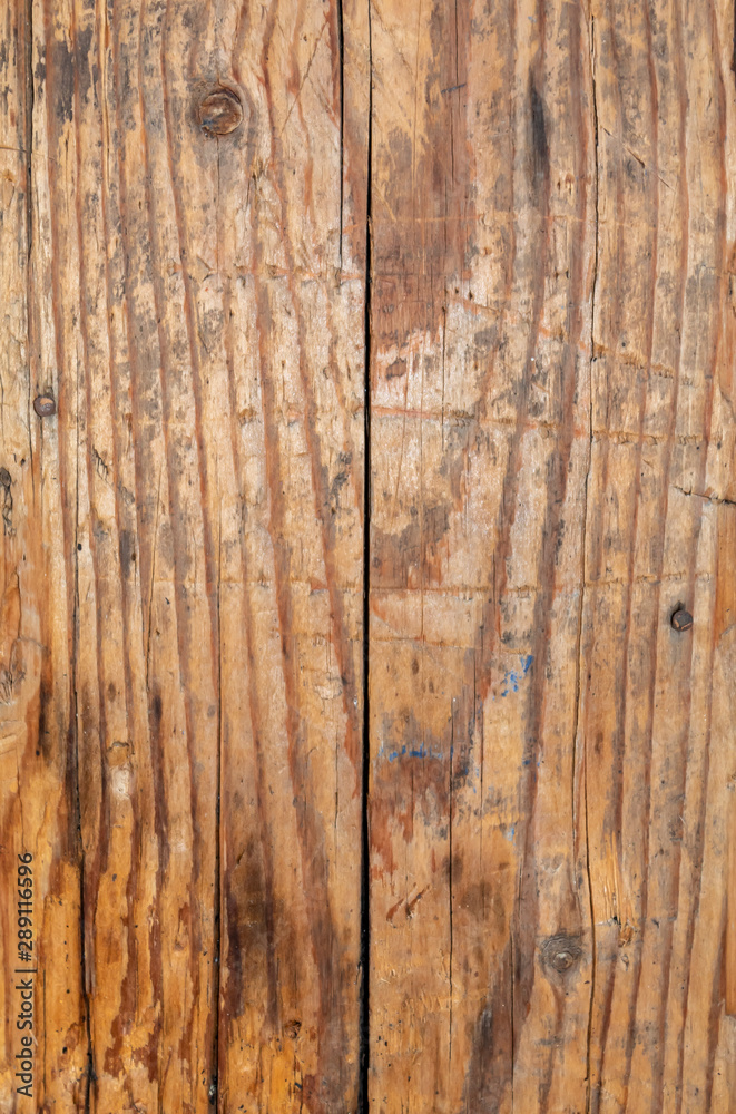 Fototapeta premium Old Weathered Cracked Brown Wood Texture