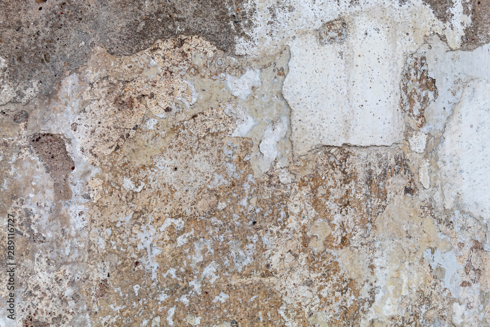 Old Weathered Damaged Concrete Wall Texture