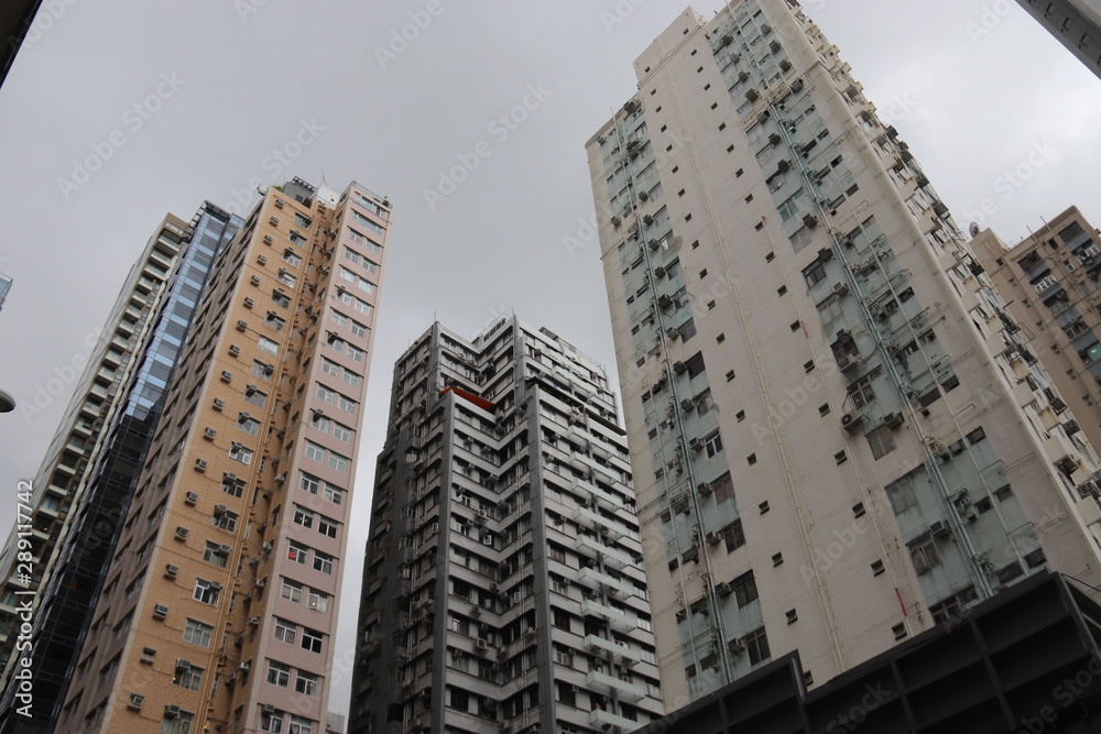 Obraz premium Tours d'habitations à Hong Kong