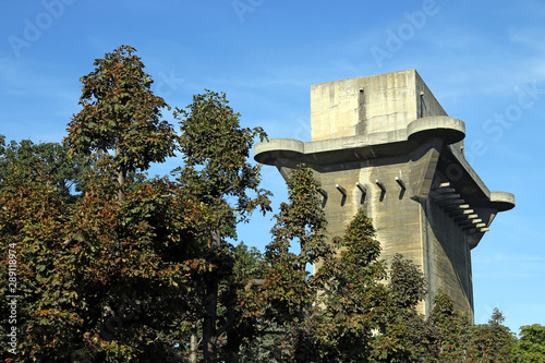  Flakturm anti aircraft tower in Augarten Vienna Austria photo