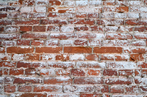 Red or white brick wall.