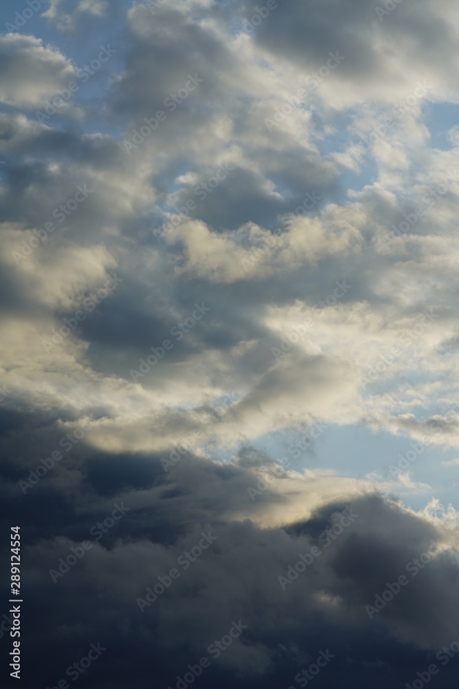 Clouds covering the sky