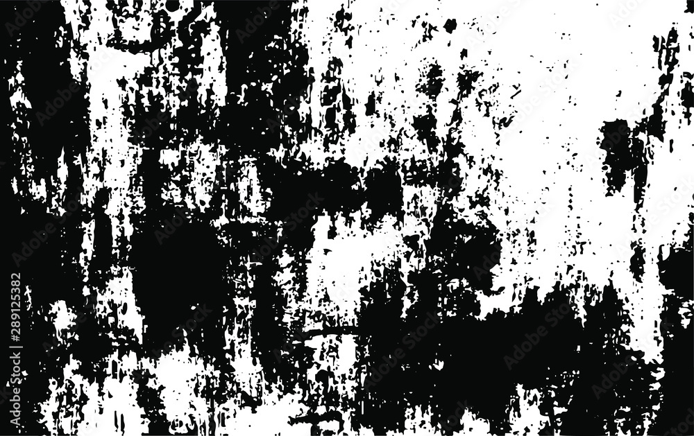 Aged wall texture. Grainy messy overlay of empty, aging, scratched wall. Grunge rough dirty background. Vector Illustration. Black isolated on white background. EPS10.