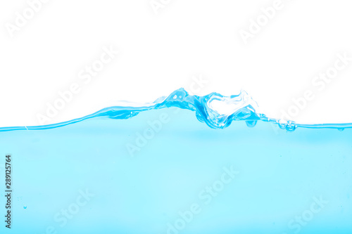 surface of the soft water and water splash