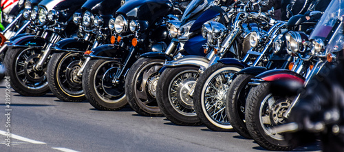 Motorcycle rims in the festival