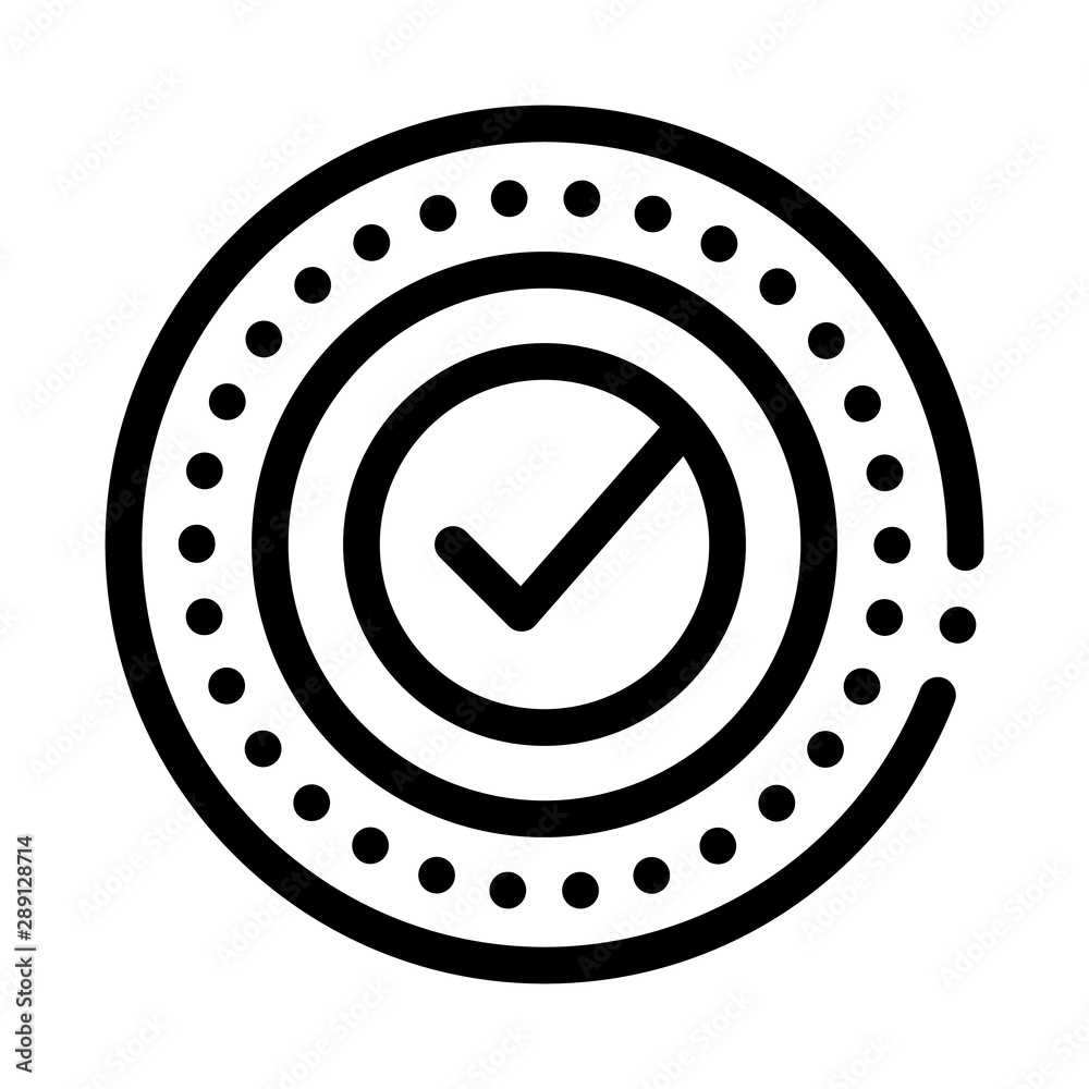 Approved Mark Print Stamp Seal Element Vector Icon Thin Line. Approved Sign On Document File, Computer Monitor And Smartphone Display Concept Linear Pictogram. Monochrome Contour Illustration Approved Mark Print Stamp Seal Element Vector Icon Thin Line. Approved Sign On Document File, Computer Monitor And Smartphone Display Concept Linear Pictogram. Monochrome Contour Illustration