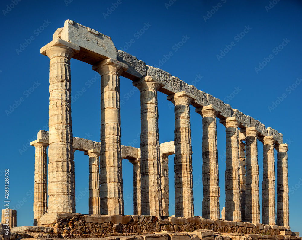 Fototapeta premium Poseidon's Temple in Cape Sounio, Greece