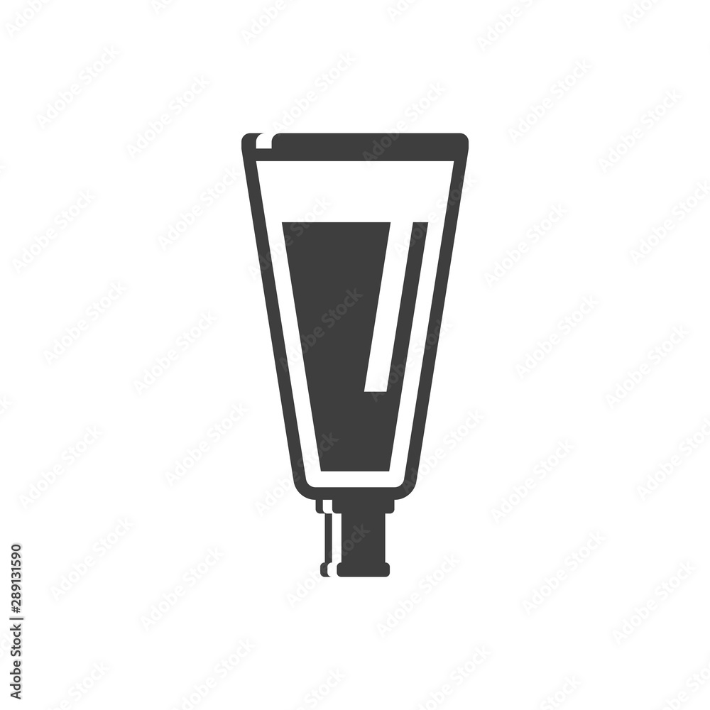 Tube icon. Vector on a white background Tube icon. Vector on a white background