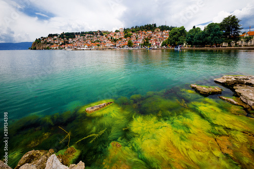 Lake Ohrid and cityscape, Ohrid, Macedonia