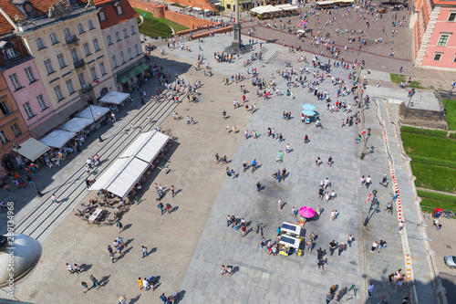 The central square of the old town in Warsaw photo