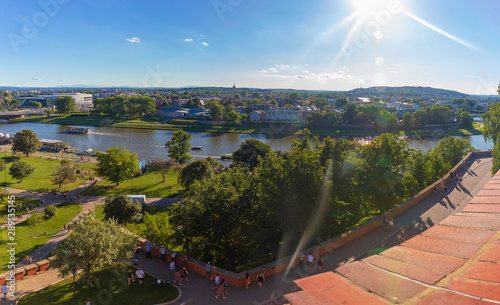 Panorama of Krakow from the...