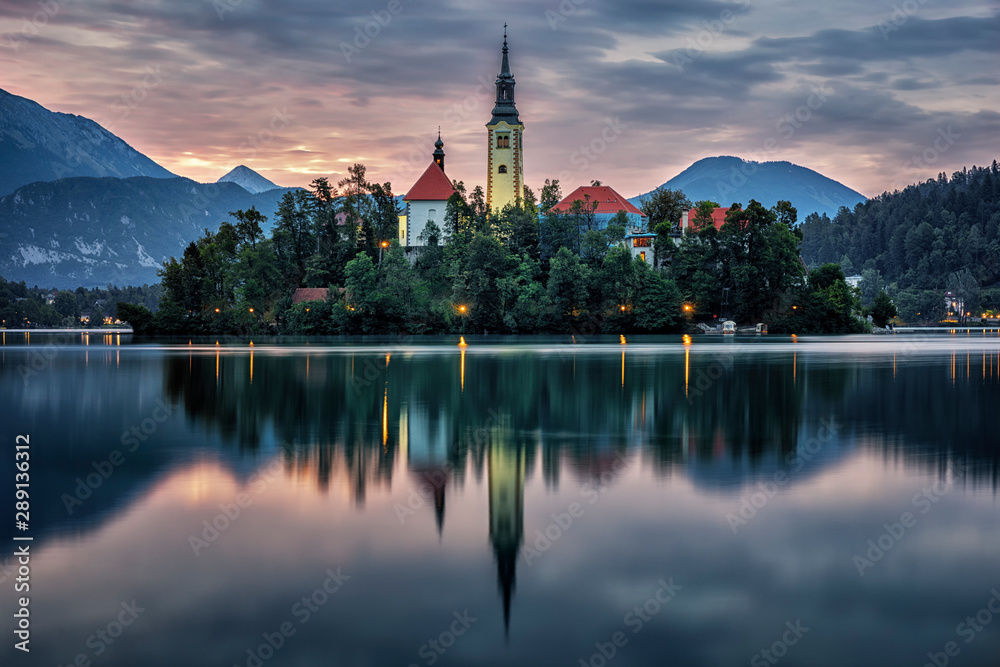 Blue hour in Bled  - Slovenia