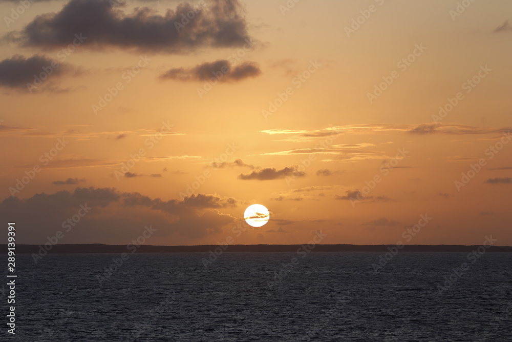 sunset at the sea sunset at the sea