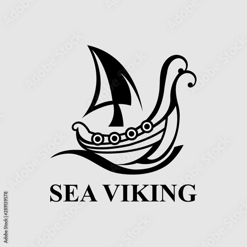 Sailing ship or frigate warship vector isolated icons set. Navy or maritime transport symbol