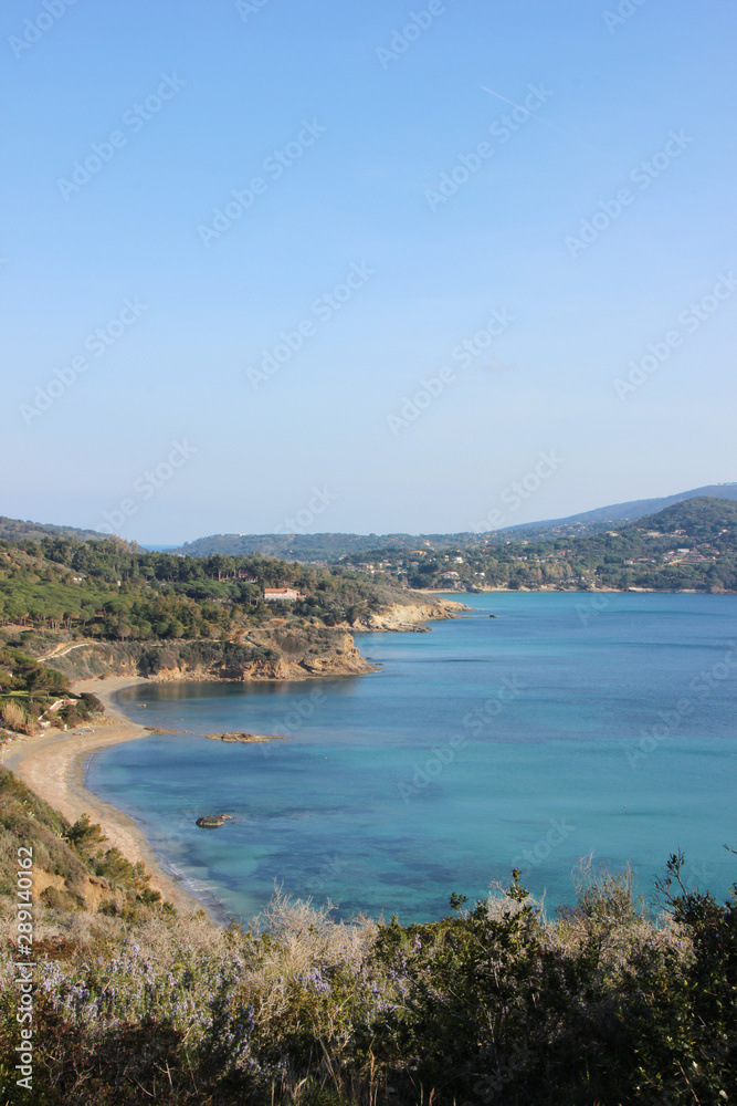 Spiaggia di Norsi vicino Capoliveri, isola d'Elba, Toscana, Italia Spiaggia di Norsi vicino Capoliveri, isola d'Elba, Toscana, Italia