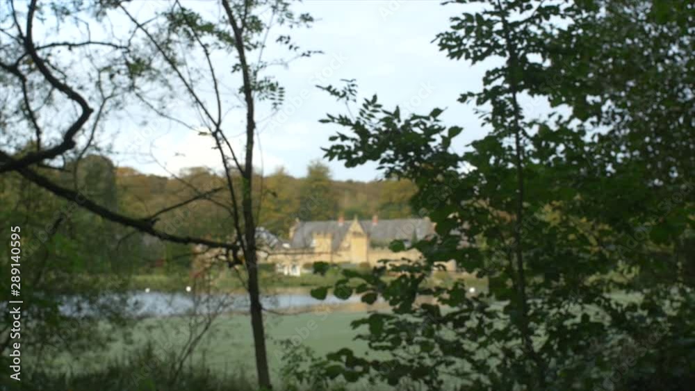 Beautiful Still Shot Of Newstead Abbey Hall In Nottingham, Tourist Attraction. Beautiful Surroundings Beautiful Still Shot Of Newstead Abbey Hall In Nottingham, Tourist Attraction. Beautiful Surroundings