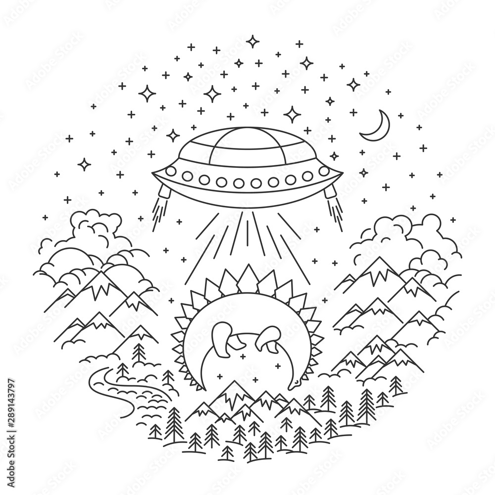 UFO stealing banner UFO stealing banner