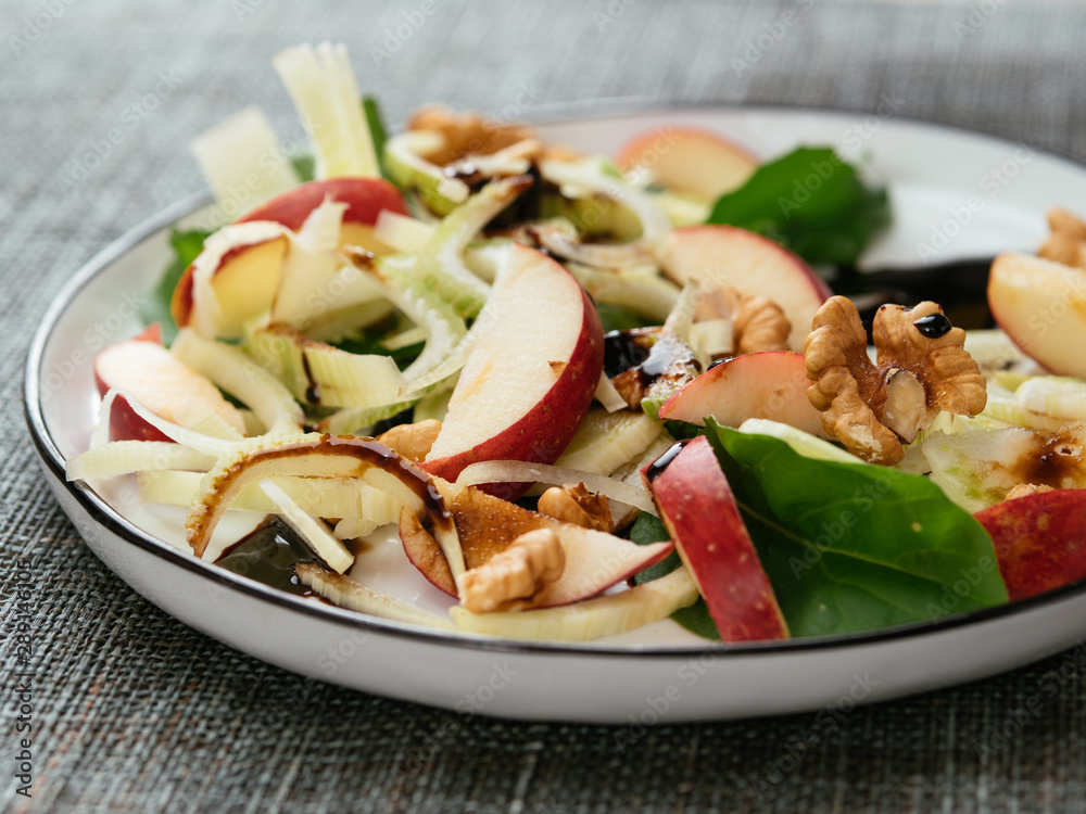 Fennel Apple Salad on Arugula Fennel Apple Salad on Arugula