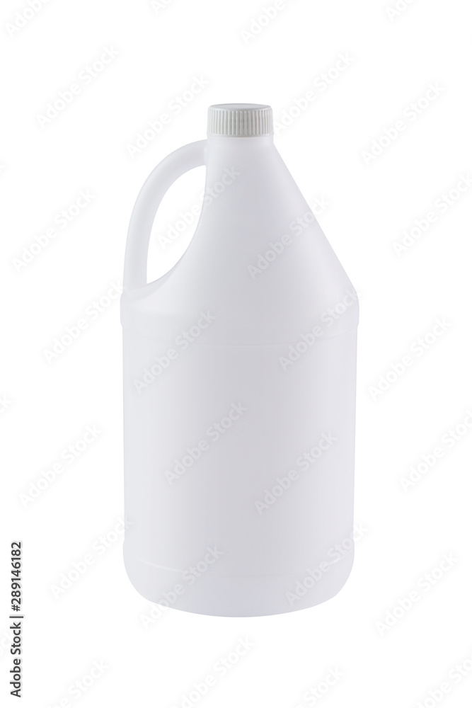 White plastic bottle for liquid 1 gallon or . 5 liters isolated. The bottle on white background. - Image White plastic bottle for liquid 1 gallon or . 5 liters isolated. The bottle on white background. - Image