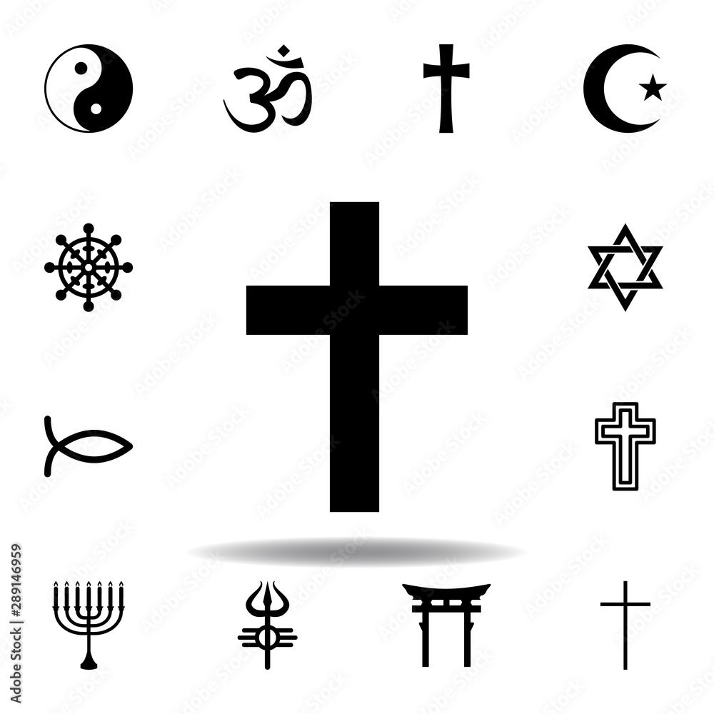 Vetor de religion symbol, Catholicism icon. Element of religion symbol ...