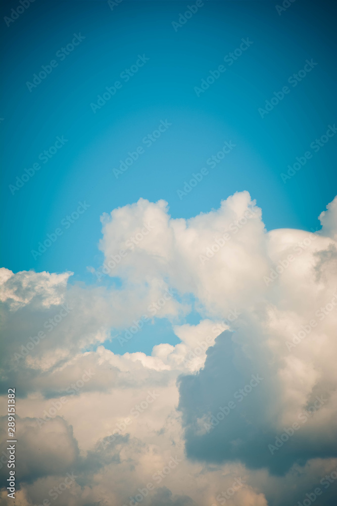 blue sky with clouds