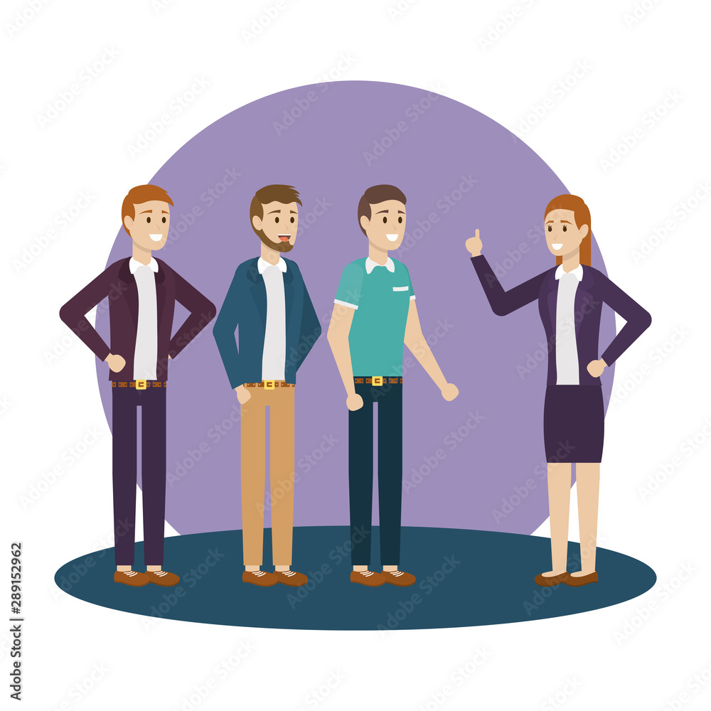 Group of businesspeople vector design