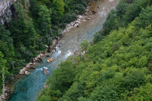 rafting boat in the river