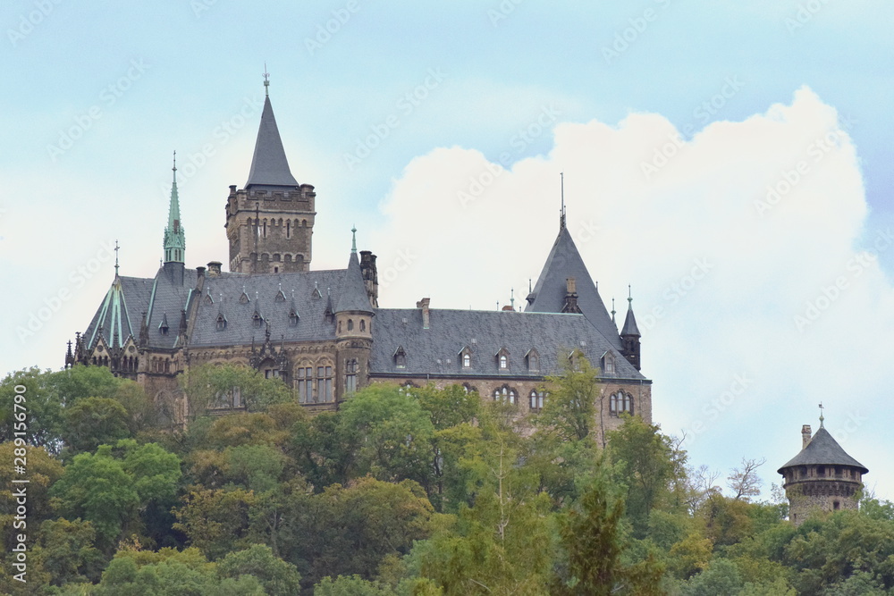 Beautiful castle in Wernigerode, Germany