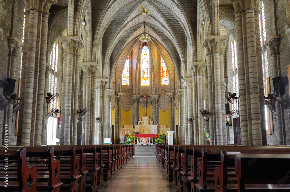 Obraz premium Christ the King Cathedral is the Cathedral of the Catholic diocese of Nha Trang in Central Vietnam.