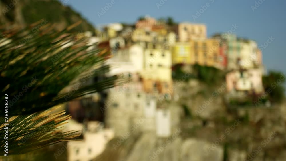 Picturesque Cinque Terre At Sunset Reveal Shot Picturesque Cinque Terre At Sunset Reveal Shot