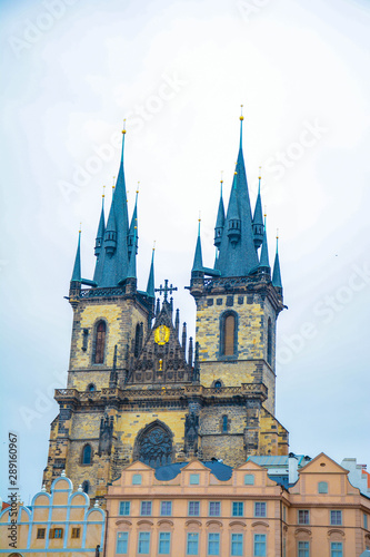 Obraz na płótnie church of our lady before tyn in prague czech republic w salonie