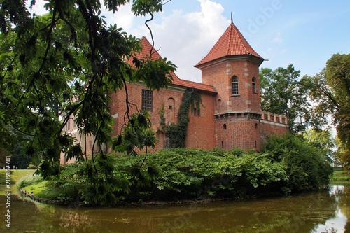 Castle in Oporow in Poland.