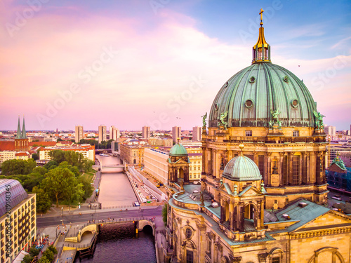 Photography Berliner dom after sunset, Berlin