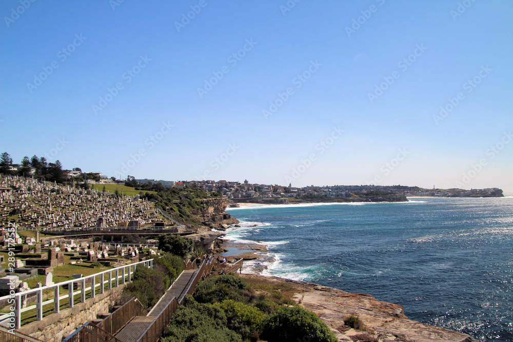 Coastal Line Bondi to Bronte Walk Sydney Australia