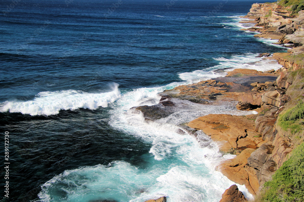 Coastal Cliffs Bondi to Bronte Walk Sydney Australia