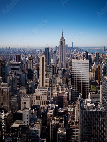 Skyline of Manhattan from the Rockefeller Top of the Rock Center © afinocchiaro