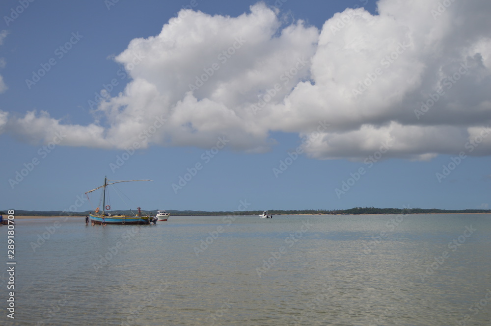 Pristine and Turquoise Portuguese Island near Inhaca Island in Maputo Mozambique
