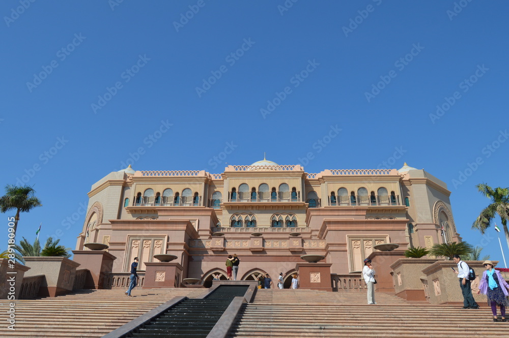 Majestic and Palatial beach front hotel known as Emirates Palace in Abu Dhabi UAE