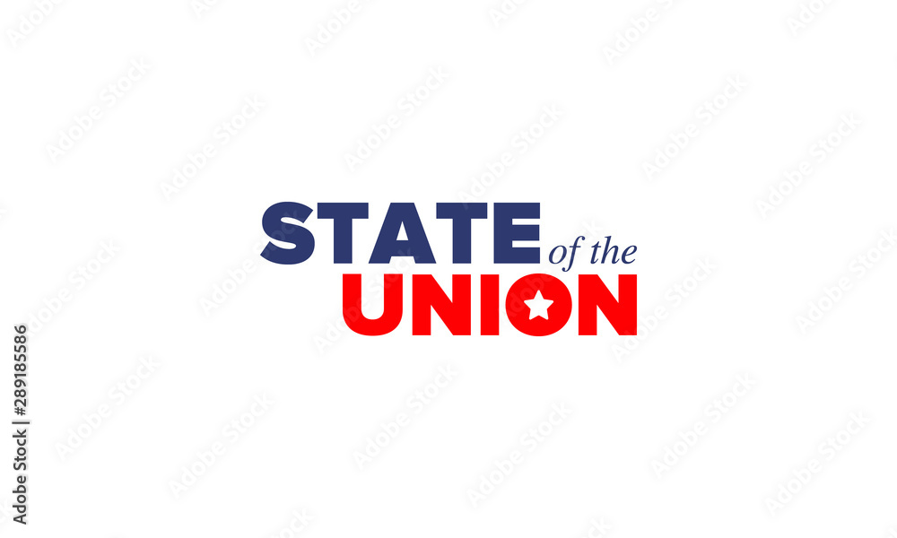State of the Union Address in United States. Annual deliver from the President of the US address to Congress. Speech President. Patriotic american elements. Poster, card, banner, background. Vector State of the Union Address in United States. Annual deliver from the President of the US address to Congress. Speech President. Patriotic american elements. Poster, card, banner, background. Vector
