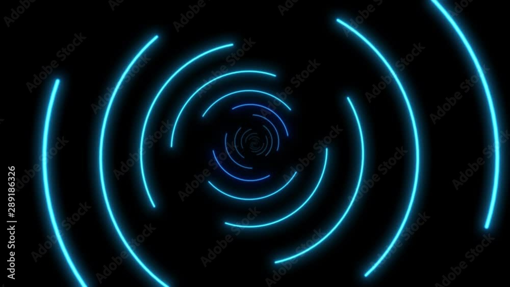 Travel through abstract neon tunnel. Glowing lines motion background Travel through abstract neon tunnel. Glowing lines motion background