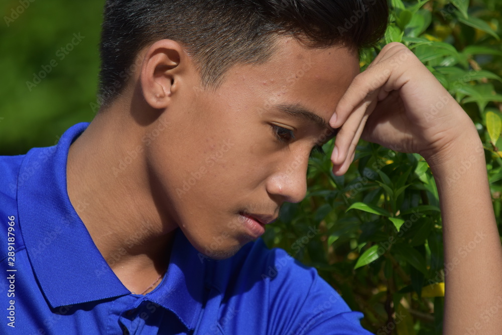 An Asian Teenager Boy And Loneliness An Asian Teenager Boy And Loneliness