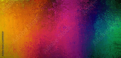 Abstract colorful background with rainbow colors of yellow orange red pink blue and green smeared together with a vintage texture and grunge design effect  elegant multicolored background design