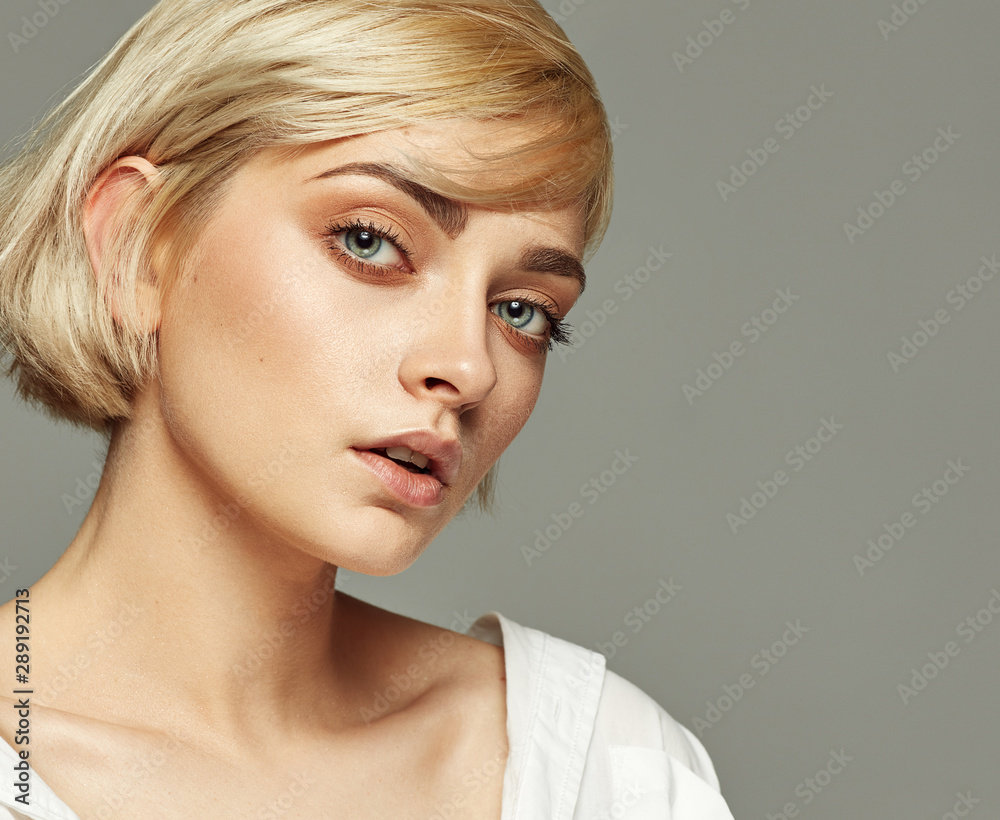 Portrait of beautiful blonde woman Portrait of beautiful blonde woman