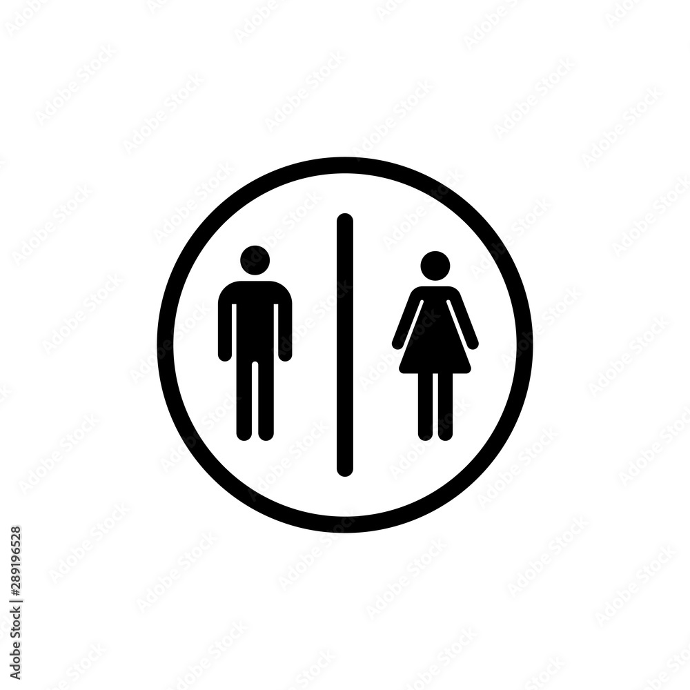 Toilet Men And Women symbol icon vector EPS 10 illustration