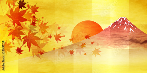  紅葉　もみじ　秋　背景 